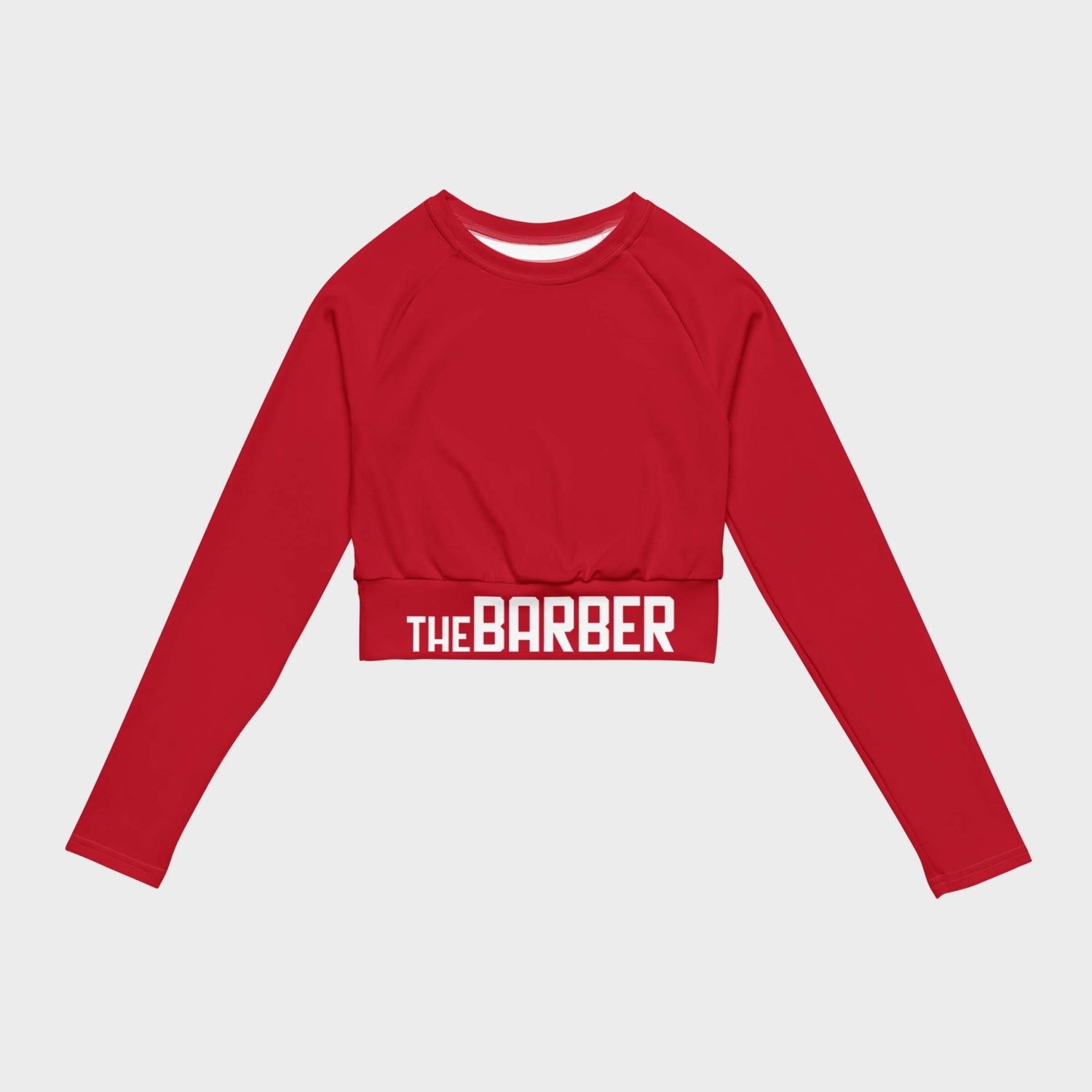 Langarm Crop Top RED - The Barber Style